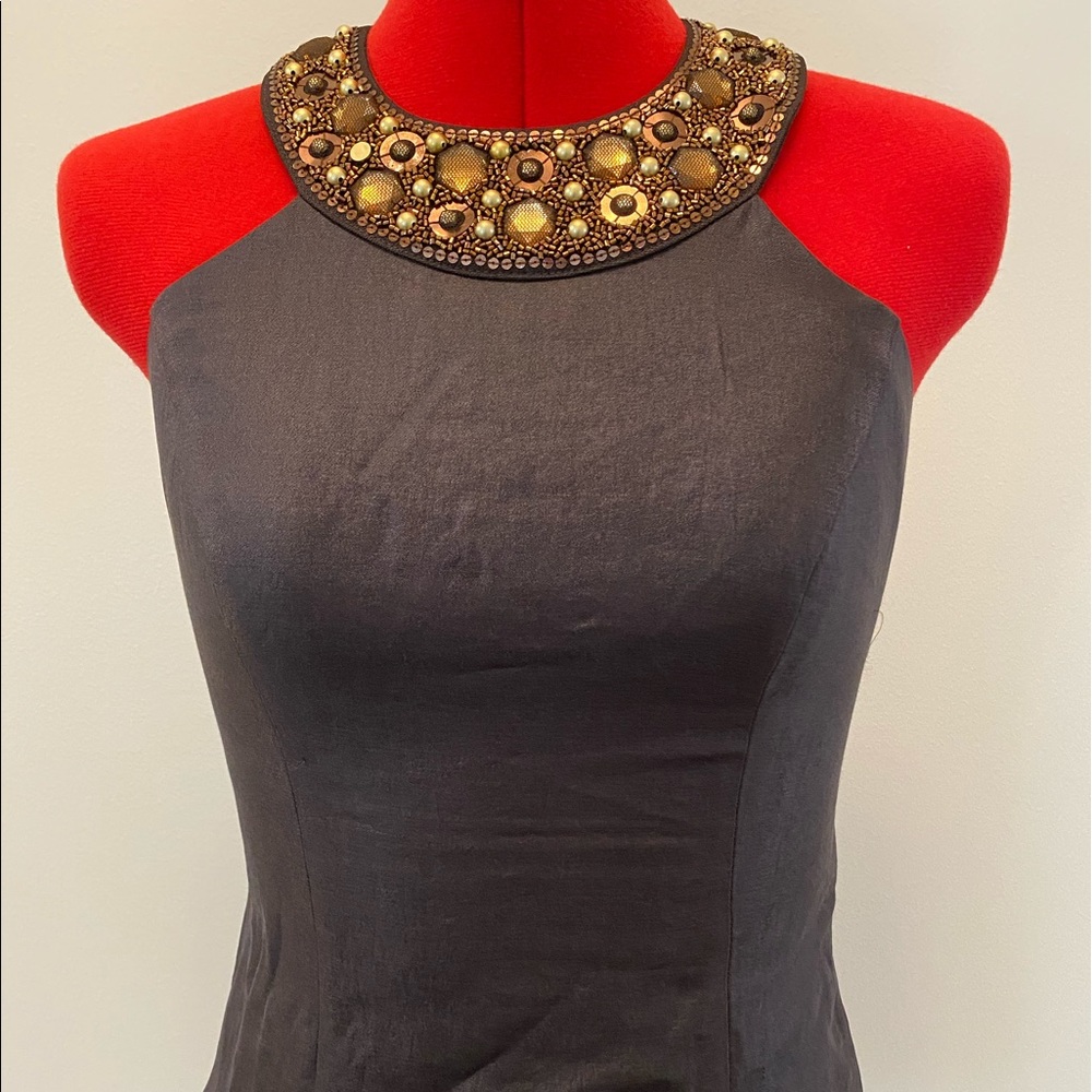 Next - Bronze and Brown halter - size 8